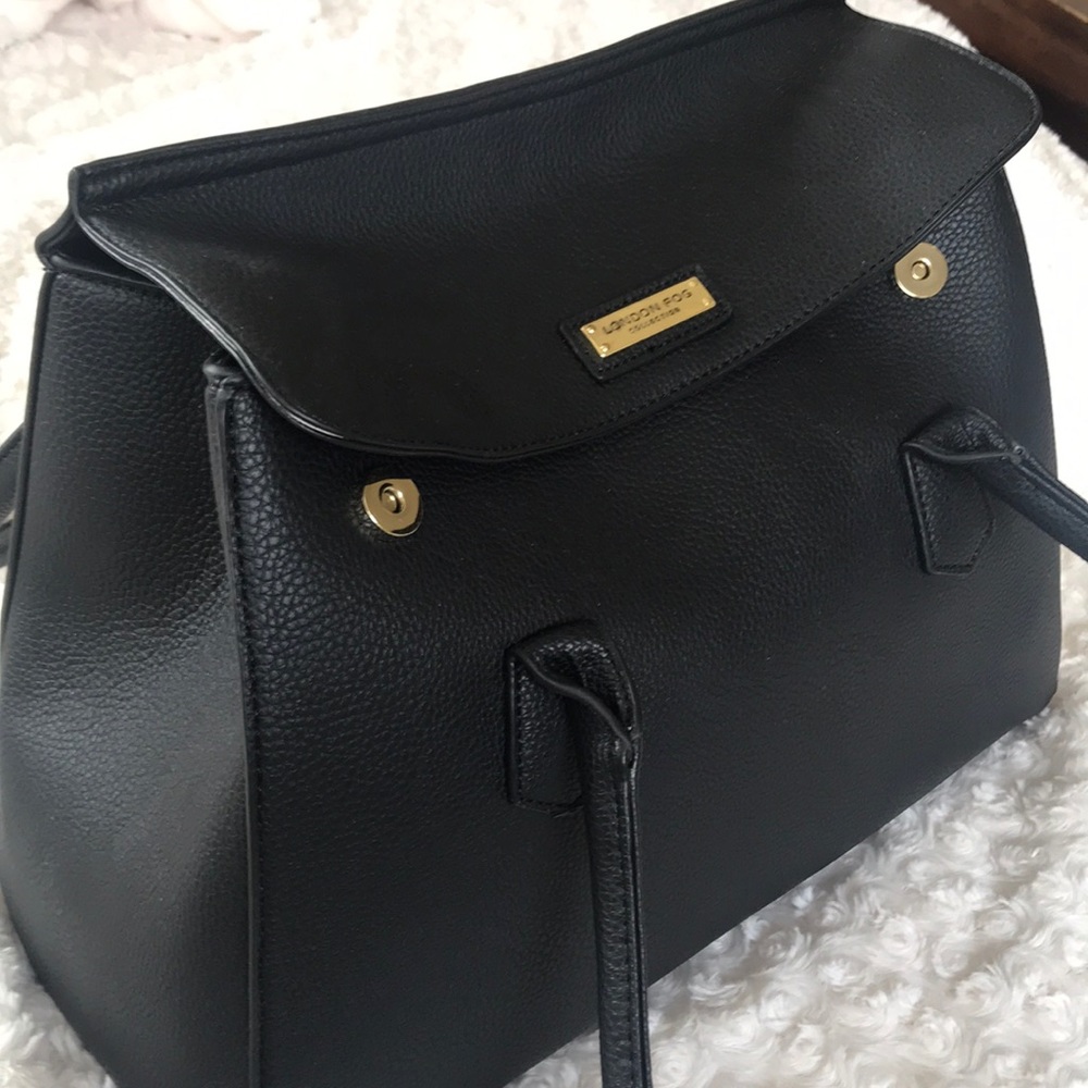 NWT London Fog Black Satchel